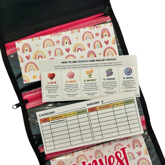 Kids Money Organizer Wallet, Kids Wallet, Girls Gift, Kids Money Management - Picture 7 of 7